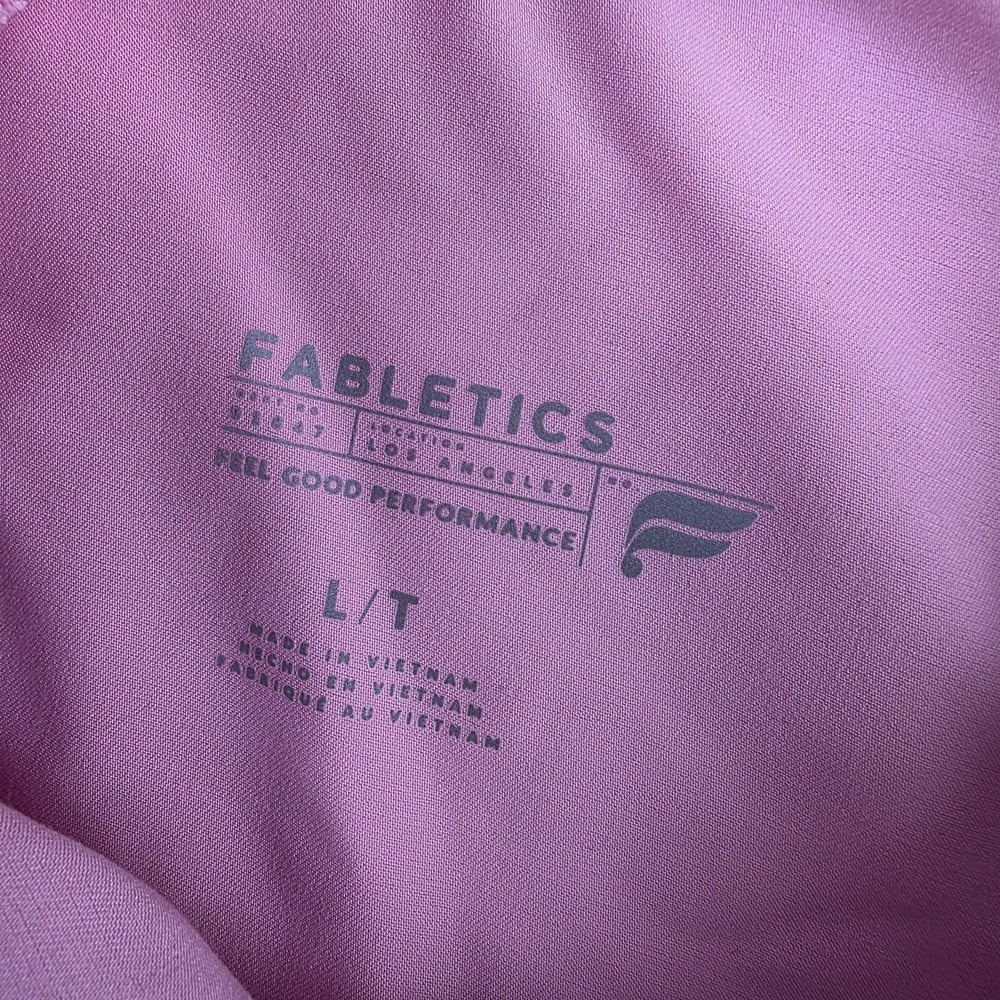 Fabletics Pants Womens Large Tall Pink Jogger Scrubs Elastic Waist Pockets - Picture 8 of 16